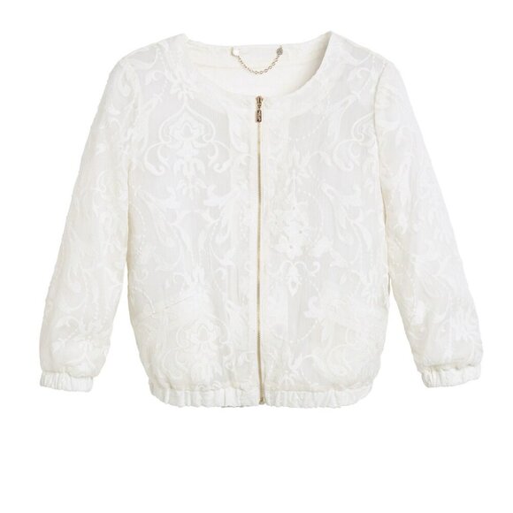 Chico's Black Label Bomber Jacket - Size 1 New with tags - Picture 2 of 5